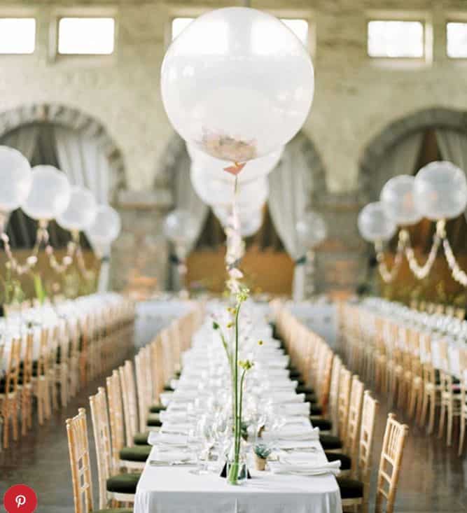 wedding balloon garland